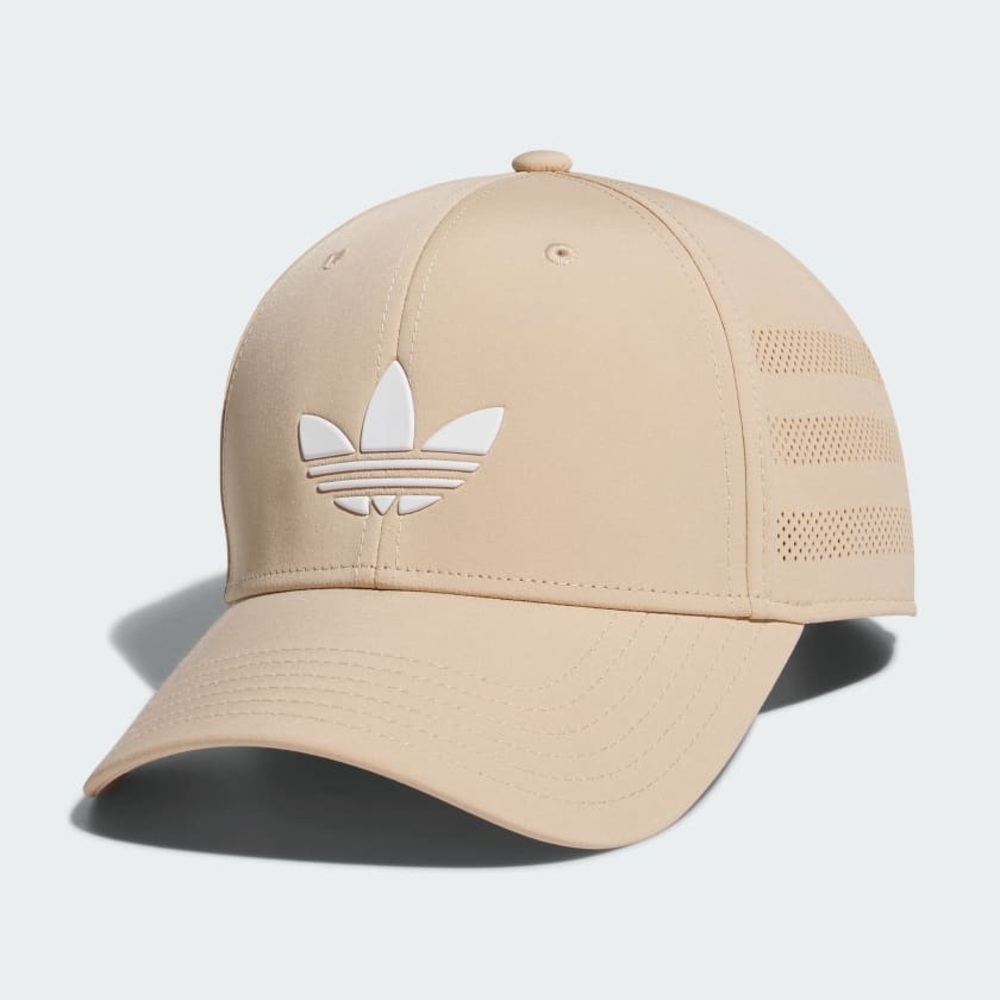 Adidas Originals Trefoil Hat Mens Snapback Adjustable Beacon Cap Beige White New